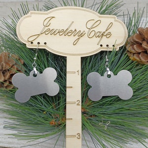 Metal Bone Earrings