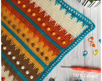 CROCHET PATTERN - The Fireworks Night Blanket. Baby blanket, baby blanket pattern, crochet blanket pattern, crochet baby blanket pattern