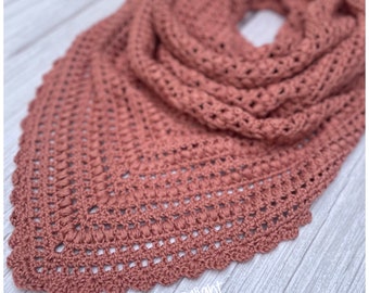 CROCHET PATTERN - The Edden Shawl. Shawl pattern, crochet shawl pattern, shawl crochet pattern, scarf crochet pattern