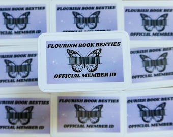Flourish Book Club ID Sticker