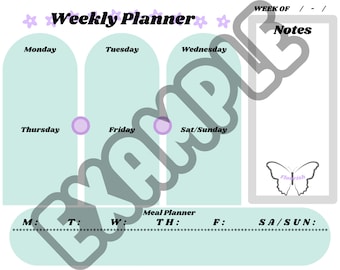 Weekly Planner DIGITAL