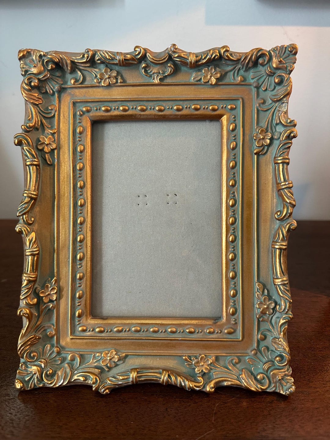 Vintage Ornate Gold & Green Baroque Frame - Etsy