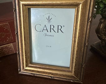 Vintage CARR 3x4 Faux Bamboo Picture Frame