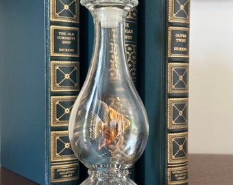 Vintage Avon Sea Fantasy Decanter. Gold Fish, Nautical Decor