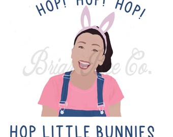 Ms. Rachel songs for little easter- Hop little bunnies, hop hop hop- Sublimation digital file, JPEG, PNG, PDF