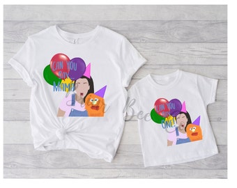 Ms. Rachel songs for little- First birthday Can you say one, mama, dada- Sublimation digital file, JPEG, PNG