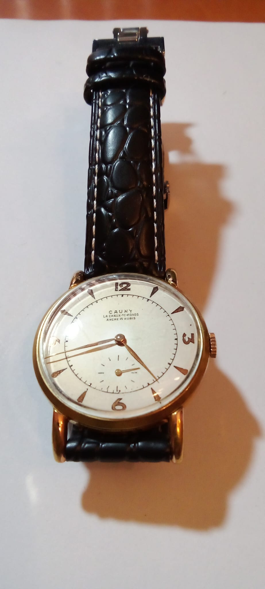 CAUNY PRIMA La Chaux de Fonds Ancre 15 rubis rare vintage Etsy Espana