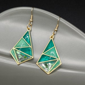 Full Geometric Resin Earrings