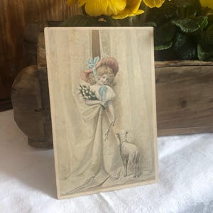 Antique!! Carte enchanteresse et ludique / brocante + vintage 1920 / d'occasion