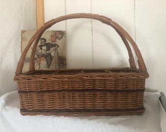 Very nice large basket for bottles / BROCANTE & VINTAGE - Country House "Farmhouse / HANDMADE