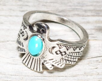 Psychic Abilities, Fears Removal, Spiritual Growth, Intuition, Guidance, Insights Amulet Ring, Eagle Wisdom