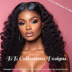 Beauty, Hair, Makeup, and Lash Stock Photos (1 Photo) | Black Beauty Model Photos | Stock Images | Digital | AI Photography |Commercial Use