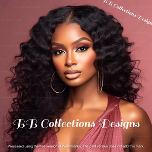 Beauty, Hair, Makeup, and Lash Stock Photos (1 Photo) | Black Beauty Model Photos | Stock Images | Digital | AI Photography |Commercial Use