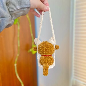 Virkmönster för höglandsko, handledning för amigurumi med nötkreatur, berlock med gungande bil bild 5