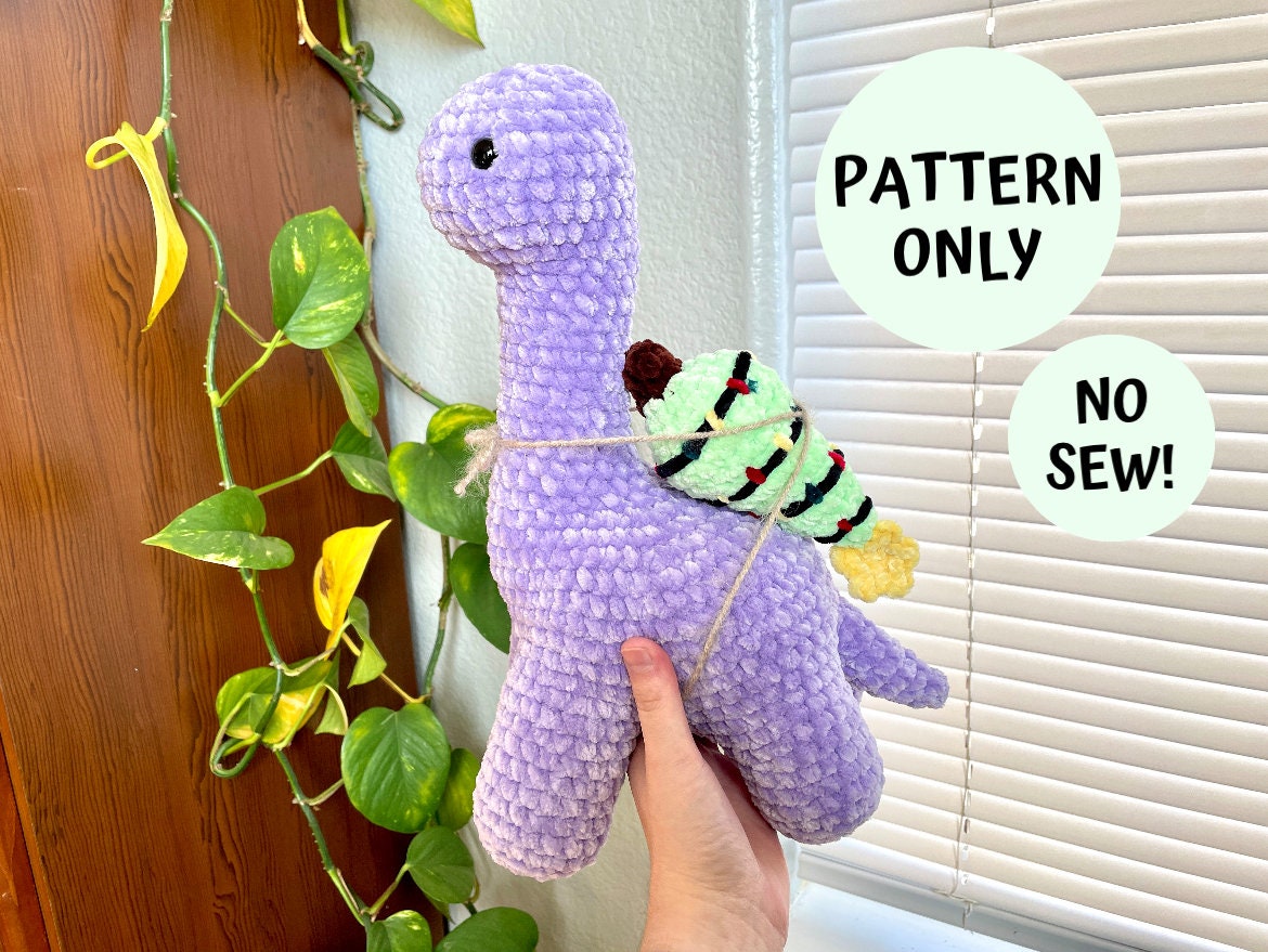 30 Brontosaurus Crochet Patterns for Cute Dino Gifts, Nursery Decor, and Plushies 18 Brontosaurus Crochet Pattern, No Sew Dinosaur Amigurumi Tutorial, Dino Christmas Tree...