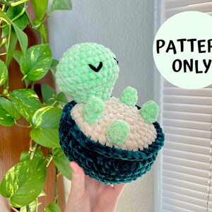 Turtle Crochet Pattern, Tortoise Amigurumi Tutorial, Beginner Friendly