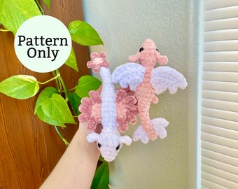 Baby Dragon Crochet Pattern, Flower Dragon Amigurumi Tutorial