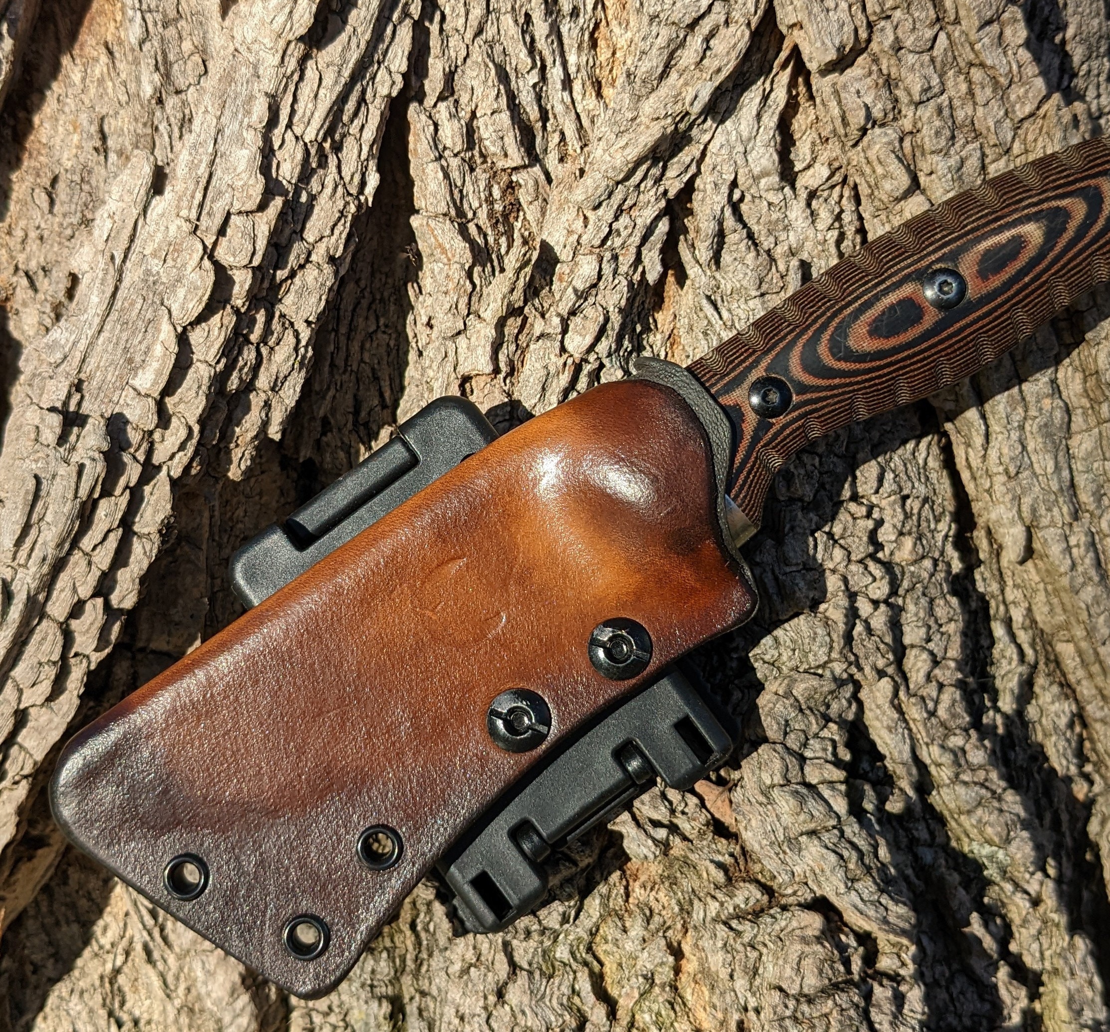 Kydex and Leather Hybrid Knife Sheath Etsy