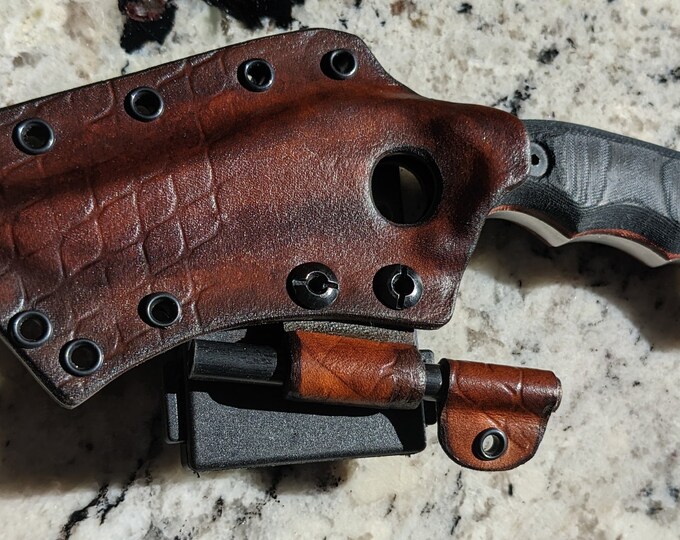 Kydex and Leather Hybrid Knife Sheath Etsy