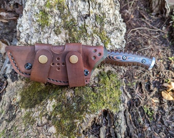 Kydex und Leder Hybrid Messerscheide
