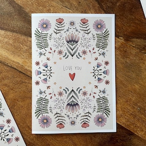Tarjeta del Día de la Madre, Tarjeta Floral para Mamá, Amiga, Abuela, Regalo para Mamá, Tarjeta de Felicitación, Descarga Instantánea, Plantilla Imprimible