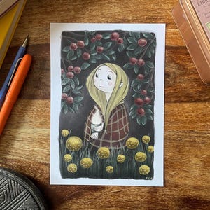 Chica de otoño / Jesieniucha / Póster de otoño / Arte mural