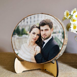 Custom Photo on Wood,Personalized portrait family gift Picture on Wood Gift Christmas Gift Photo on Wood Anniversary Photo Gift Custom Photo