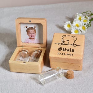 Caja de recuerdo para el primer cabello del bebé, mechón de cabello, soporte para el hada de los dientes para niños, regalo para recién nacidos, soporte para el hada de los dientes, caja de recuerdo para los dientes de leche