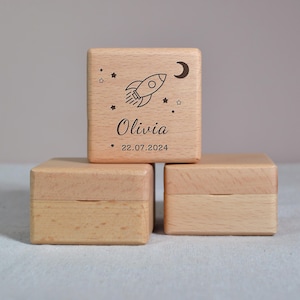 Baby First Hair Keepsake Box, Baby Lock Of Hair, Tooth Fairy Holder for Kids, New Baby Gift, Tooth Fairy Holder, Baby Tooth Keepsake Box image 4