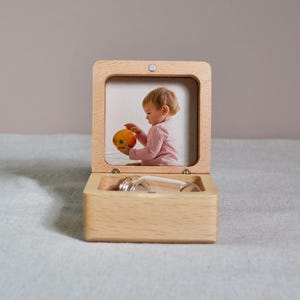 Baby First Hair Keepsake Box, Baby Lock Of Hair, Tooth Fairy Holder for Kids, New Baby Gift, Tooth Fairy Holder, Baby Tooth Keepsake Box image 6