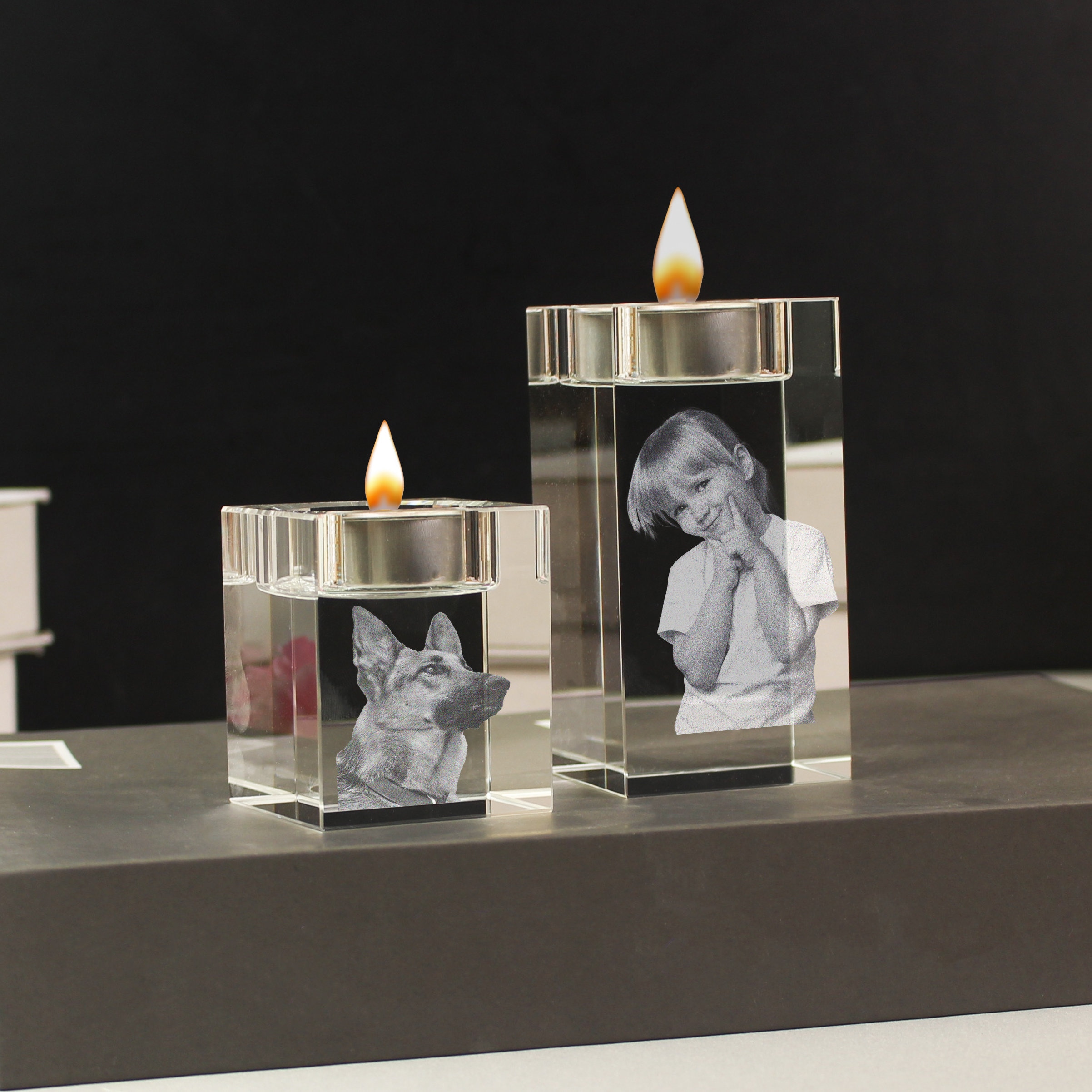 水晶　キャンドルスタンド キャンドル・キャンドルホルダー