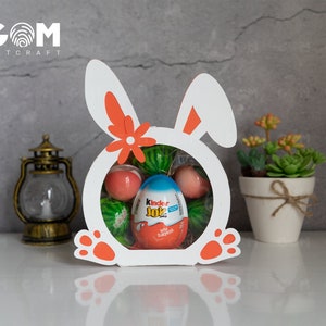 Bunny Easter Candy Box - Joyeuses Pâques - Box Easter Holder, Gift box svg - Paper Cut