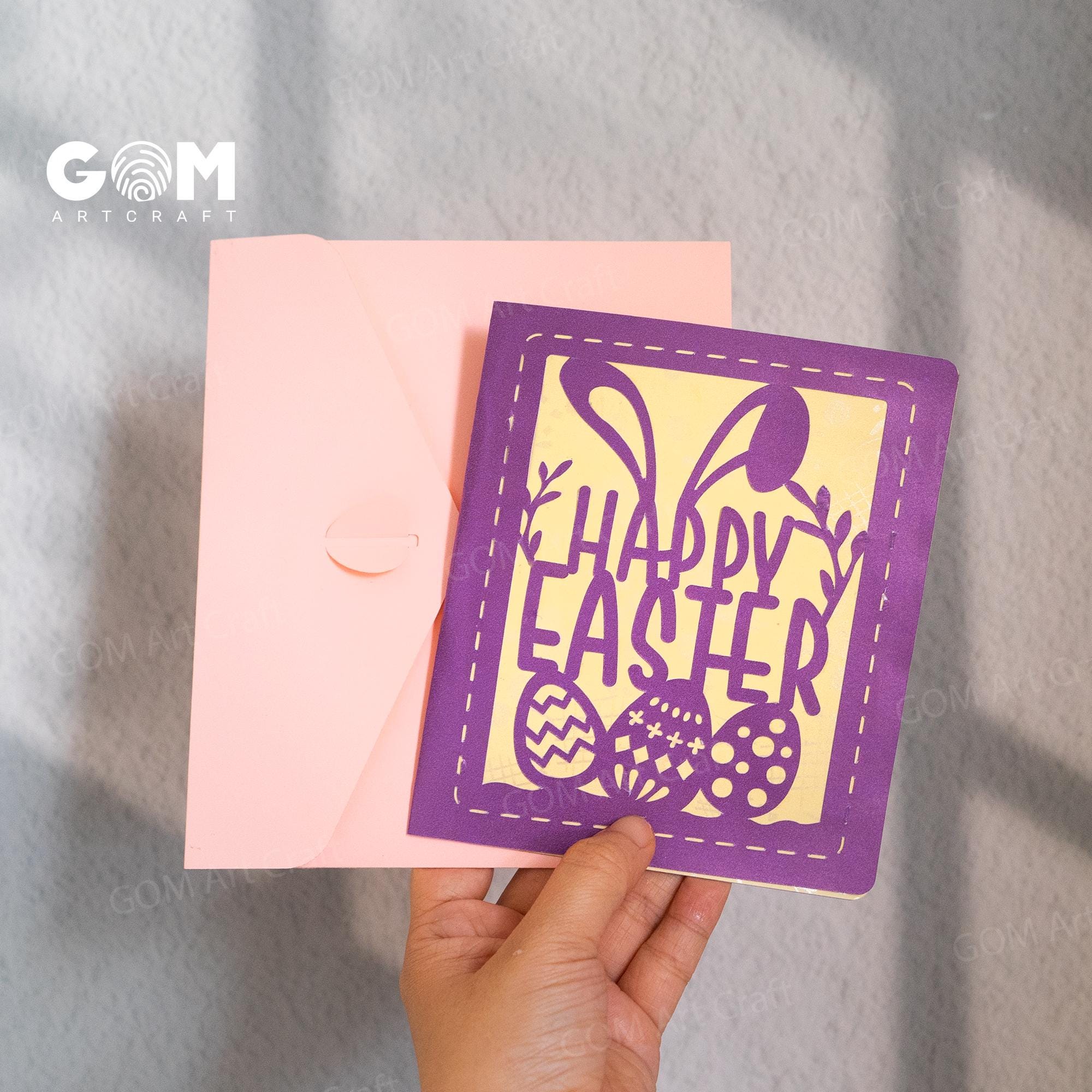 Set 3 Easter Pop-up Card Templates, Bunny Egg Paper Cut SVG (digital ...