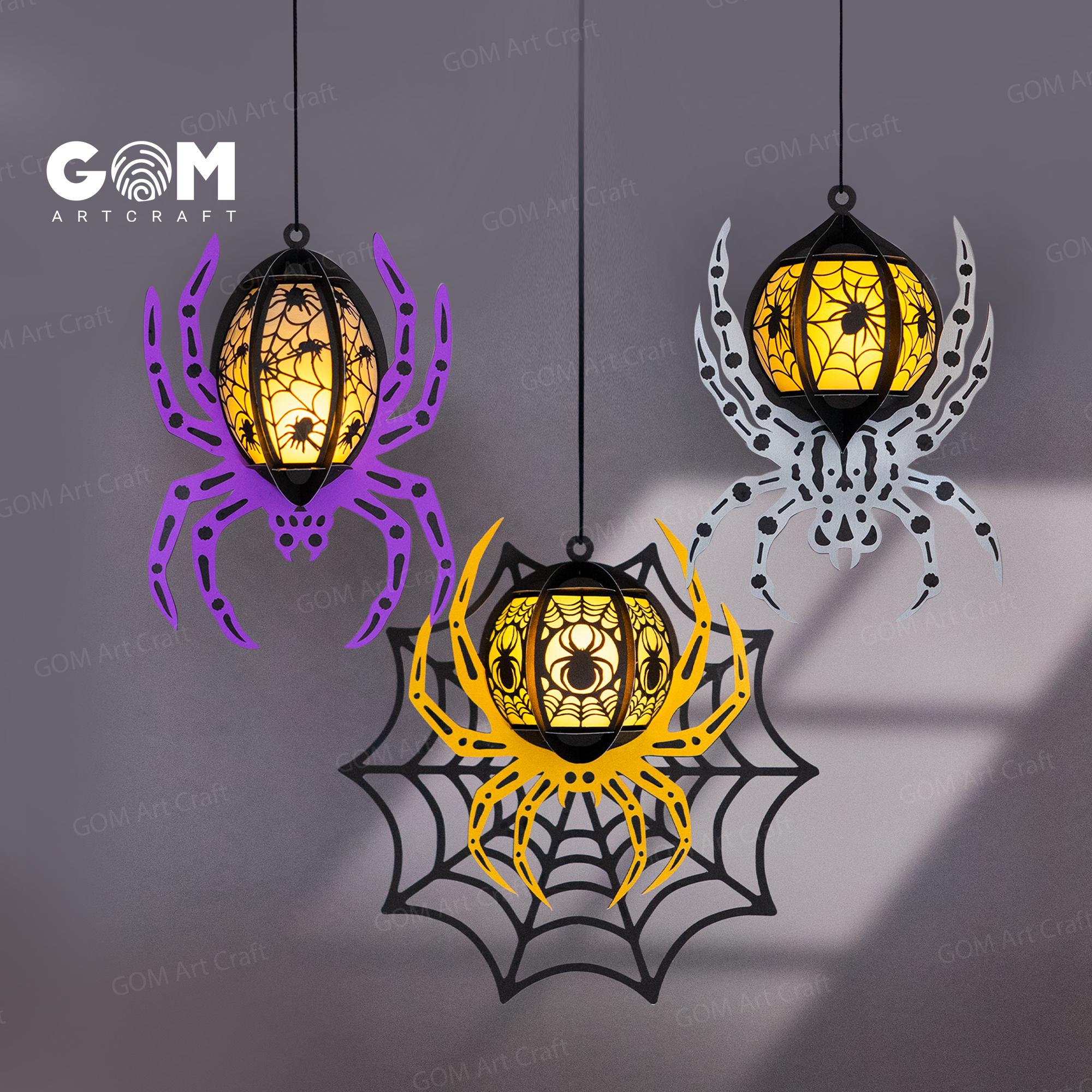 Eambrite 2er Set Halloween Deko Innen Mit Violetten LEDs Und Timer