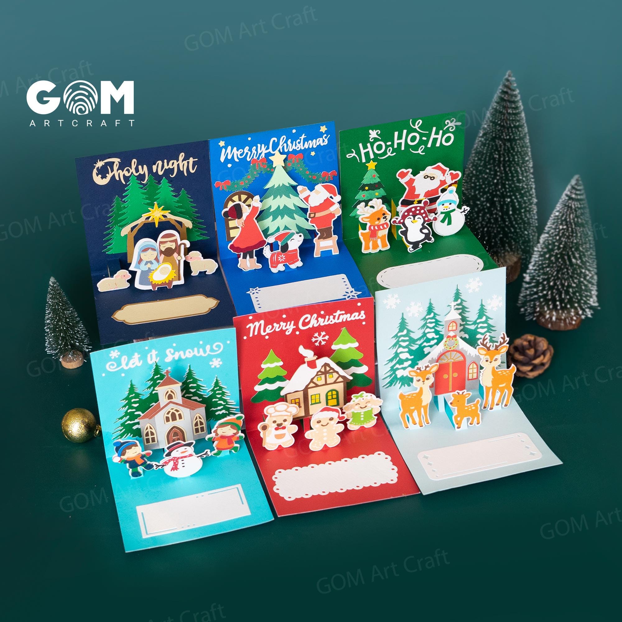 Christmas Pop up Cards - Etsy