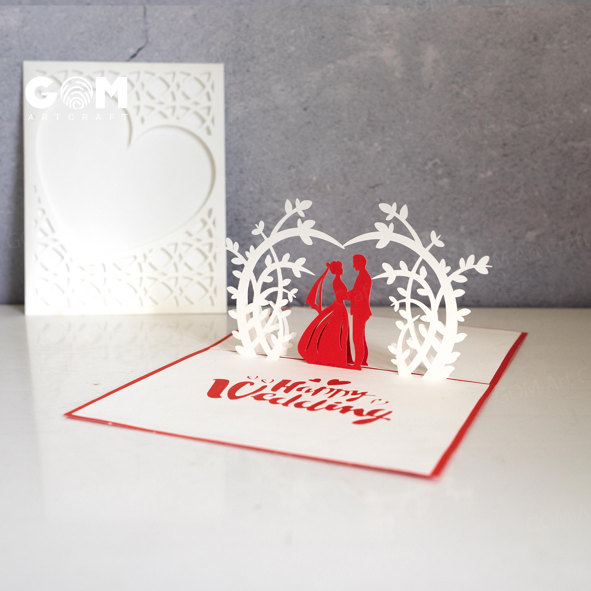 papercrush® Biglietto pop-up per matrimonio – biglietto di nozze...Biglietto pop up matrimonio - Etsy ItaliaBiglietti di matrimonio in 3D