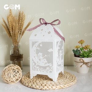 Pack 4 Flower Fairy Lantern Template Fairy Lantern Paper Cut DIY Paper ...