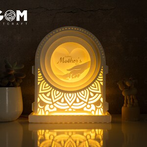 Happy Mother's Day Popup Card 3D SVG - Mother's day SVG Files - Paper Cutting Template - Lantern SVG
