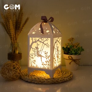 Pack 4 Flower Fairy Lantern Template Fairy Lantern Paper Cut DIY Paper ...