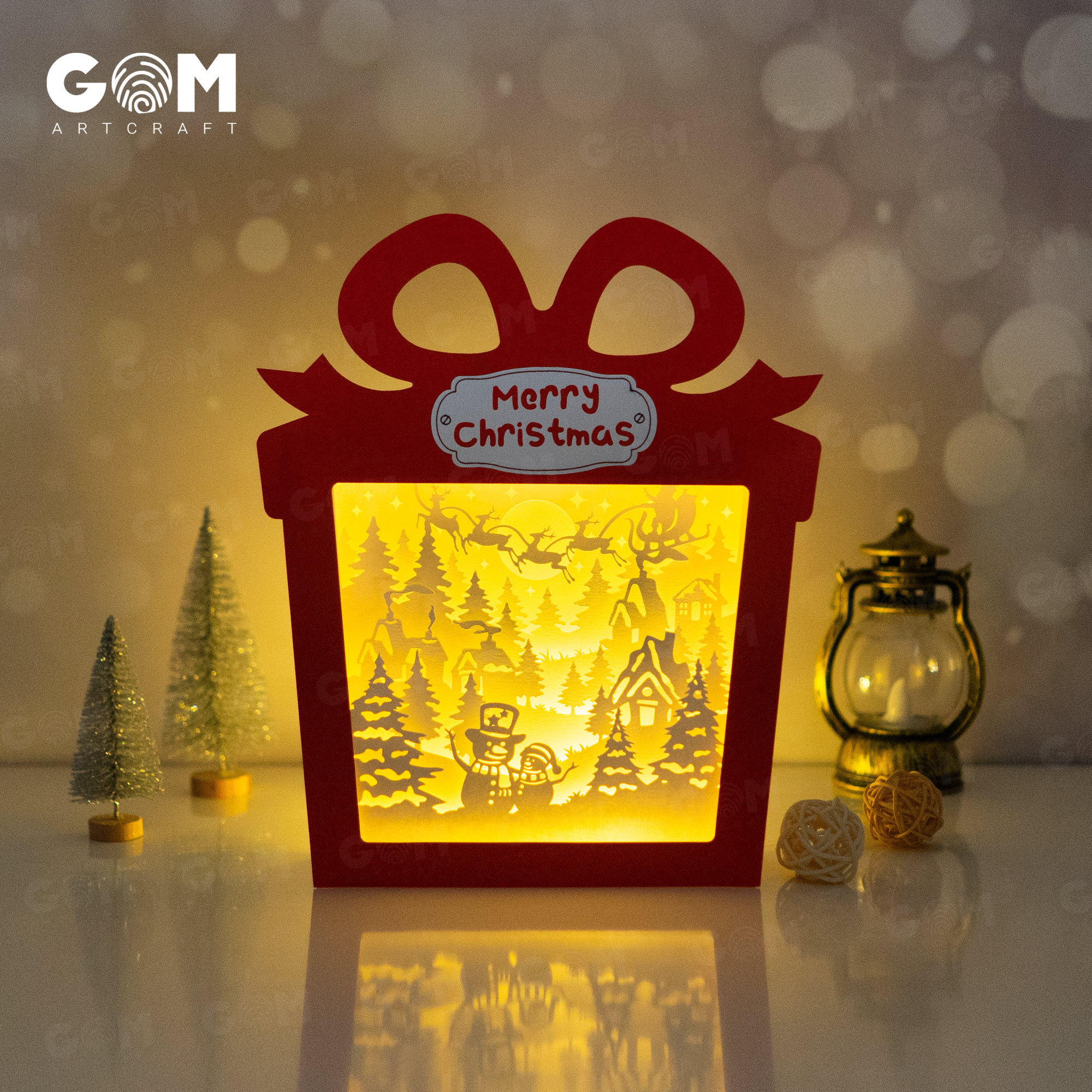 新品　★ 絵画  シャドーボックス完成品  クリスマス 新品 ☆ 絵画 シャドーボックス完成品 クリスマス 新品 ☆ 絵画