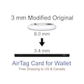 Modified 3 mm Slim Apple AirTag Card for Wallet with Precision Finding, Replaceable Battery, and Speaker product logo