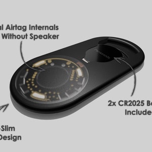 Tarjeta Apple AirTag delgada modificada de 3 mm para billetera con búsqueda de precisión, batería reemplazable y altavoz imagen 2