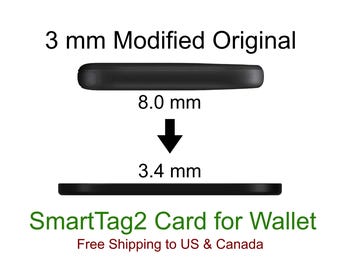 Modified 3 mm Slim Samsung SmartTag2 Card for Wallet with UWB Precision Finding, Replaceable Battery, and Speaker