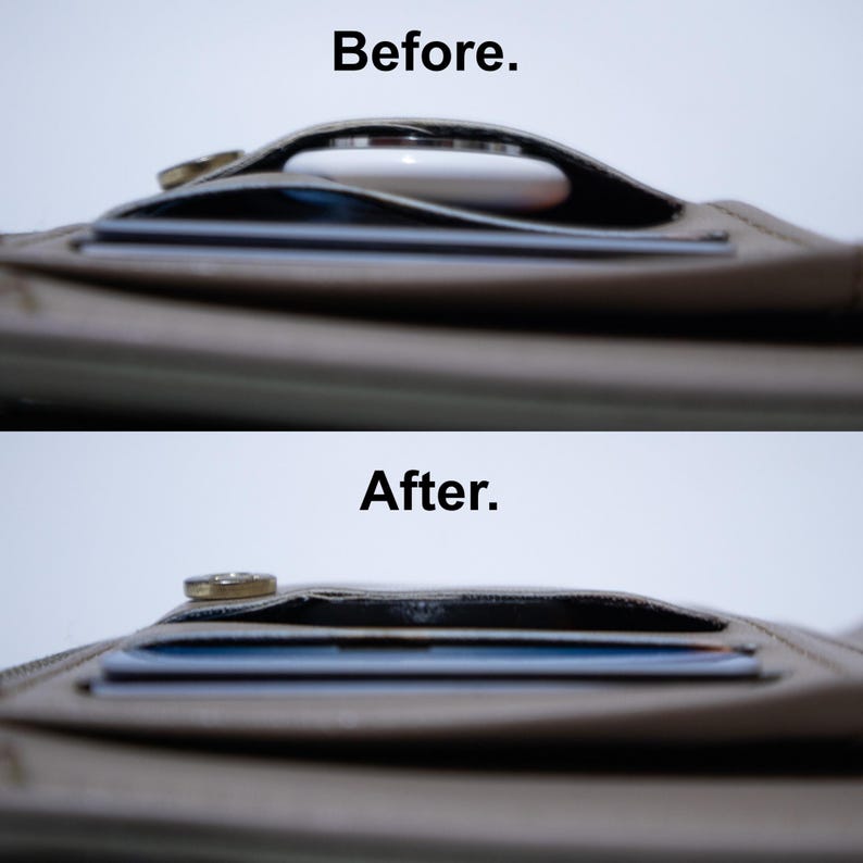 Bulging Wallet Apple AirTag 3mm Wallet Card Modification DIY Conversion Kit - Turn ...