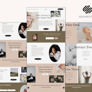 Rose 7.1 Squarespace Template: Feminine Website for Coaches