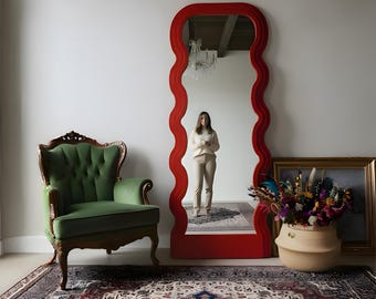 Full Length Mirror Scandinavian – Custom Size Unique Decorative Floor Mirror