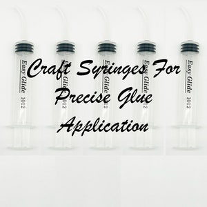 Curved Tip Syringe for Glue, Resin, Epoxy, Dental Injection With & Without  Scale. Craft Syringe for Precise Application. 