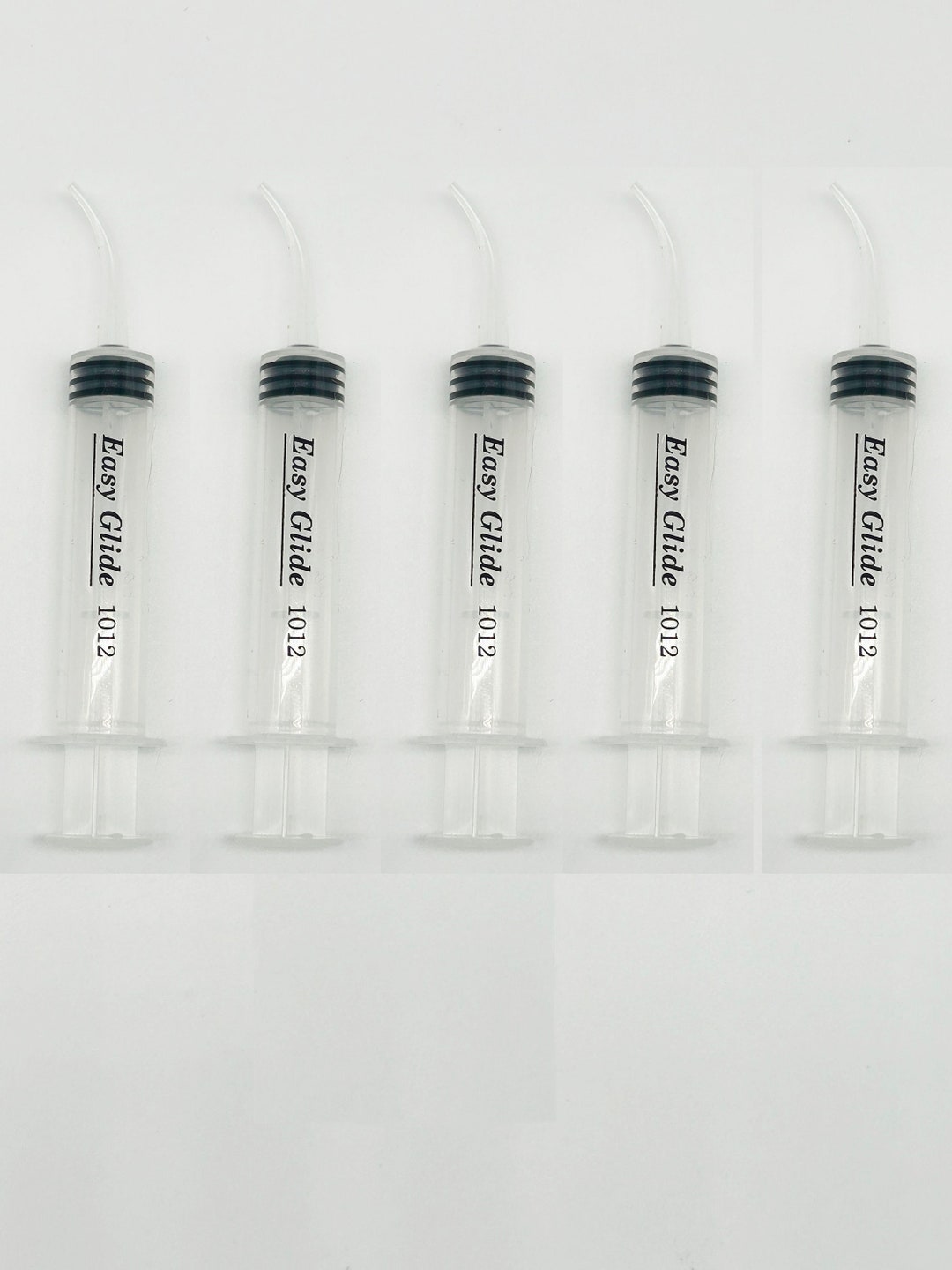 Curved Tip Syringes for Precise Application of Glue, Resin, Epoxy, and