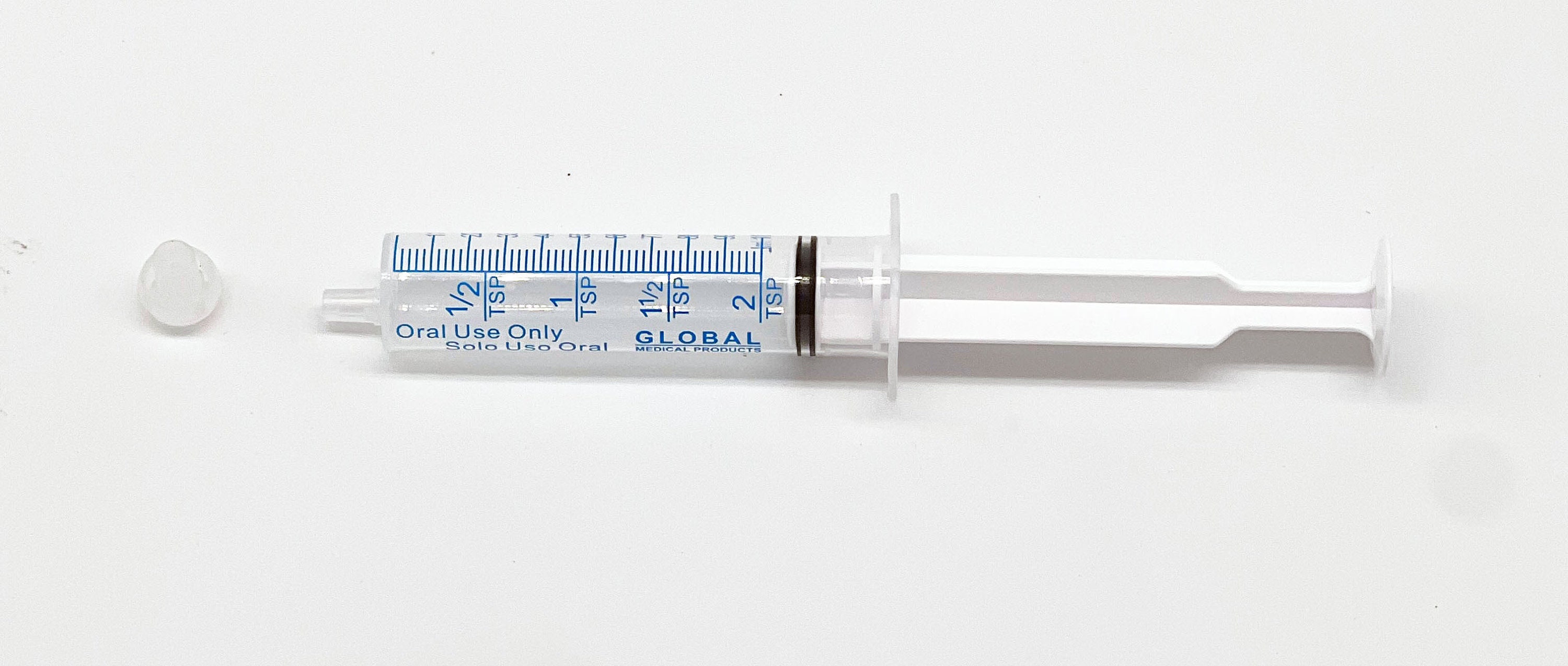 10ml Oral Ultraflo Feeding Syringe Eccentric Tip 2 Teaspoon Oring