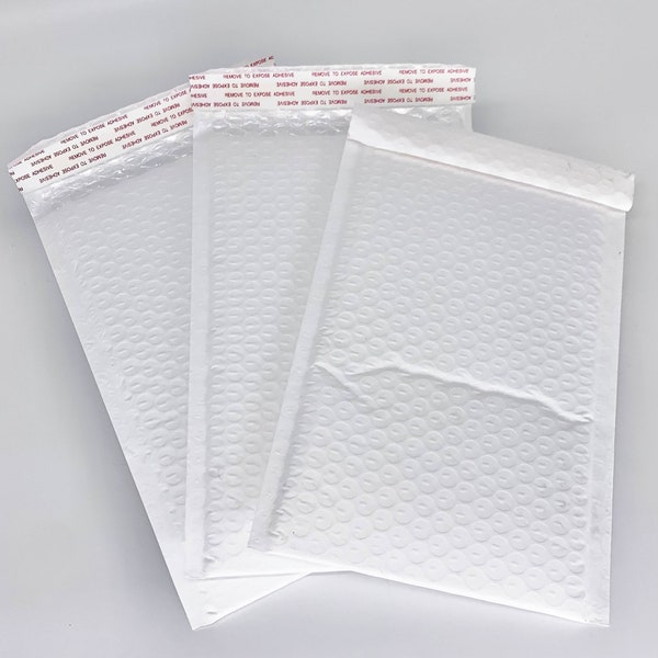 Poly Bubble Mailer Padded Envelopes Self Sealing - 5.25" x 9.25" Packable Area